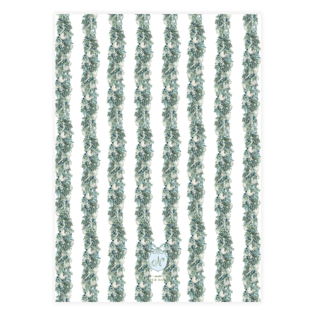 Juniper Christmas Arch Garland Card (this card can be an arch die cut)