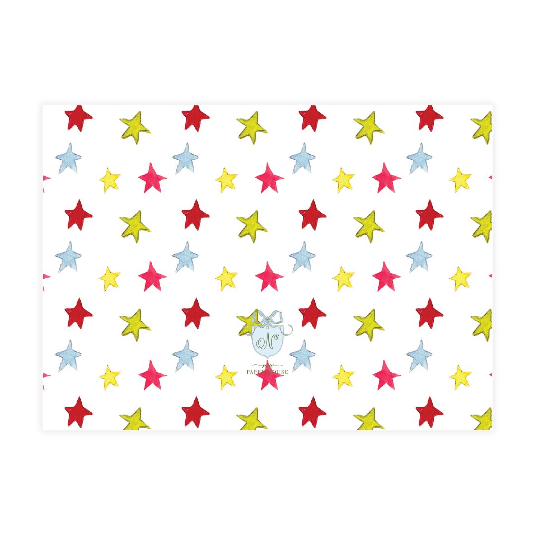 Festive Bows & Stars Holiday Card