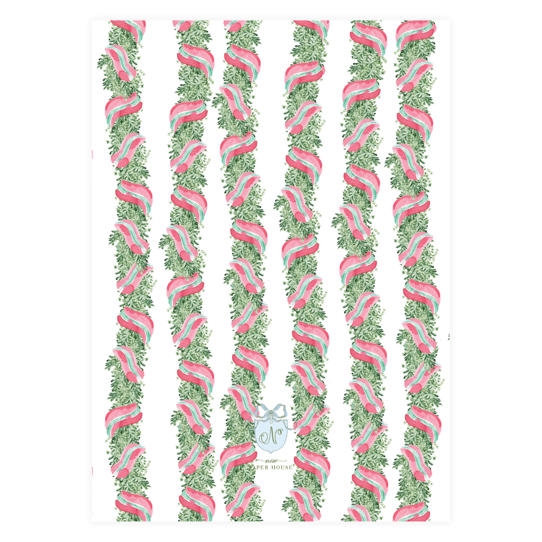 Christmas Intertwined Garland Holiday Card