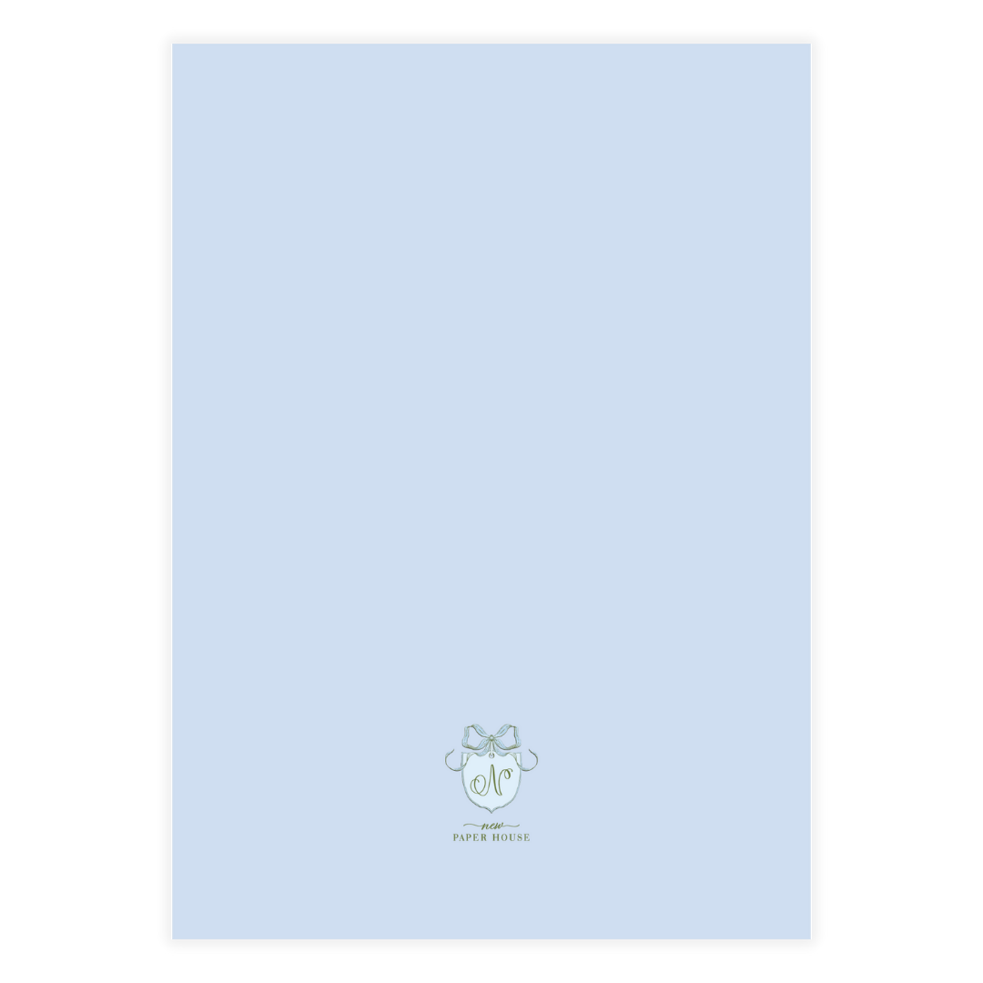 Blue Nursery Crest Holiday Card