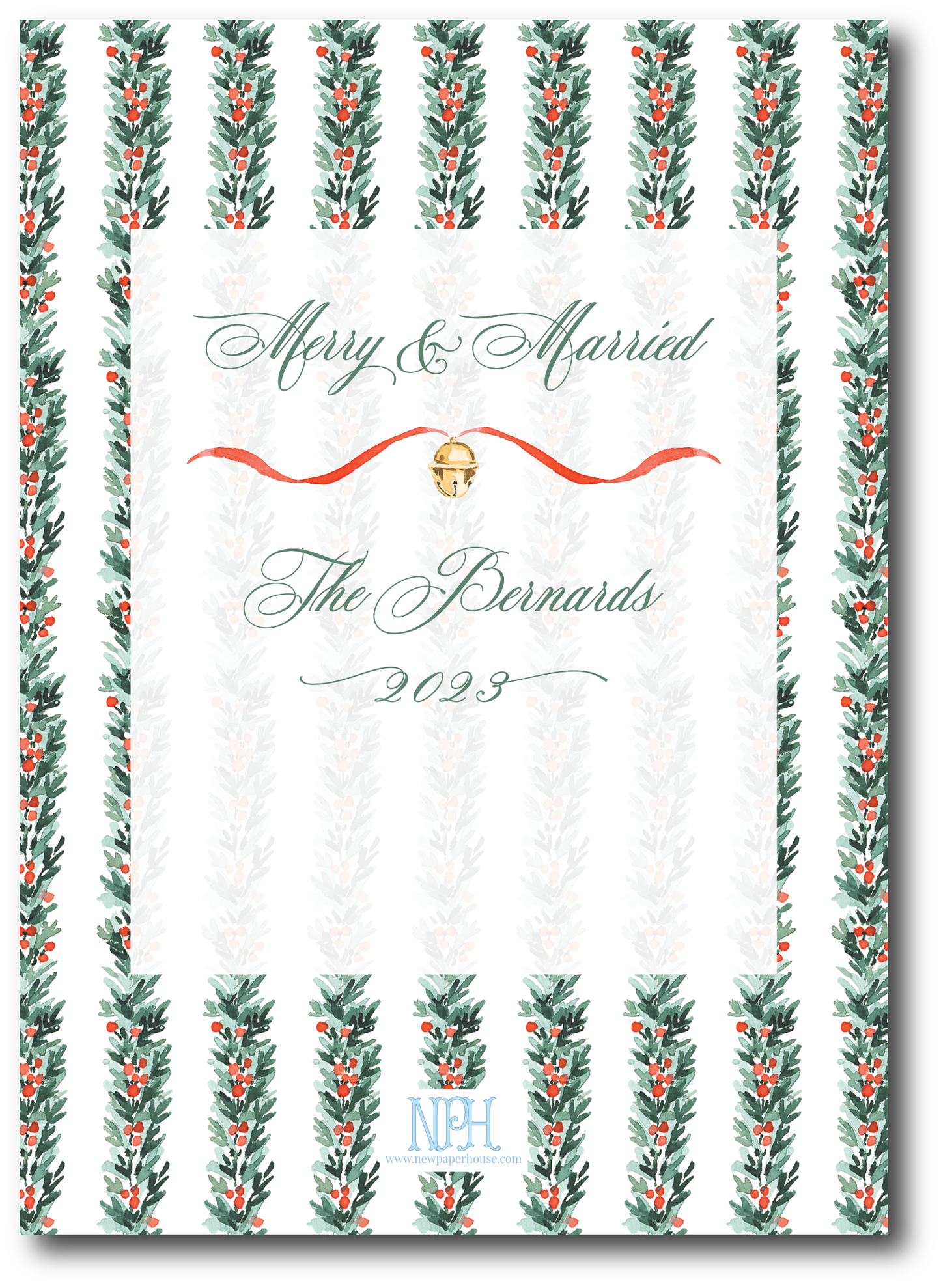 Holly & Berries Holiday Card