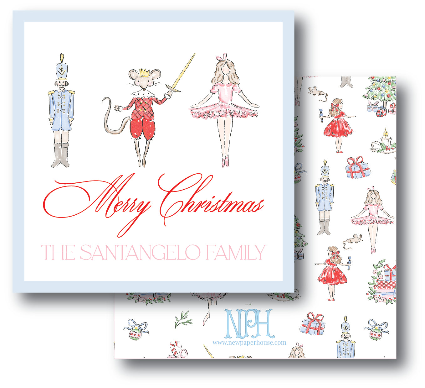 Nutcracker Characters Enclosure Card