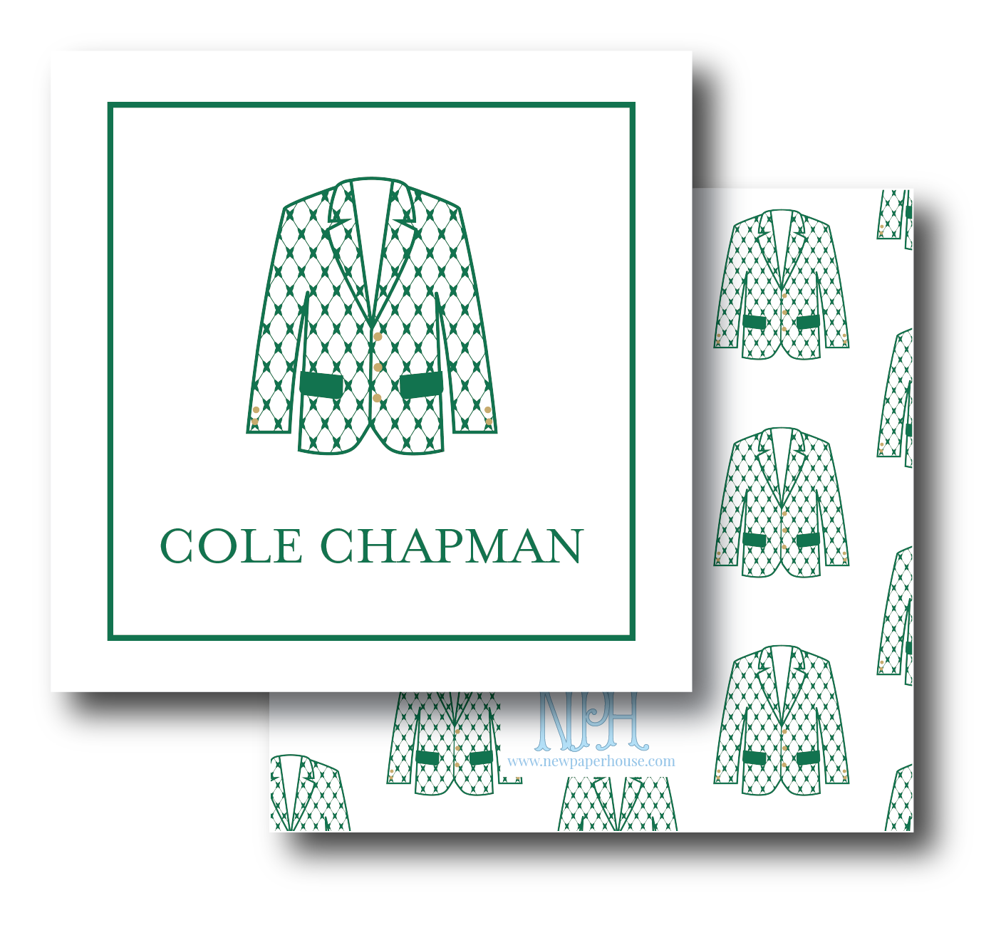 Chic Jacket Enclosure Card