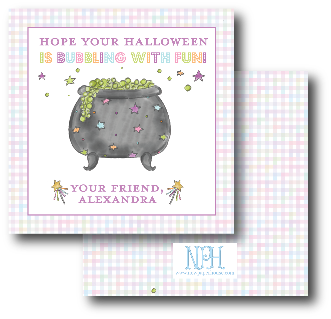 Bubbling With Fun Halloween (multi color) Enclosure Card