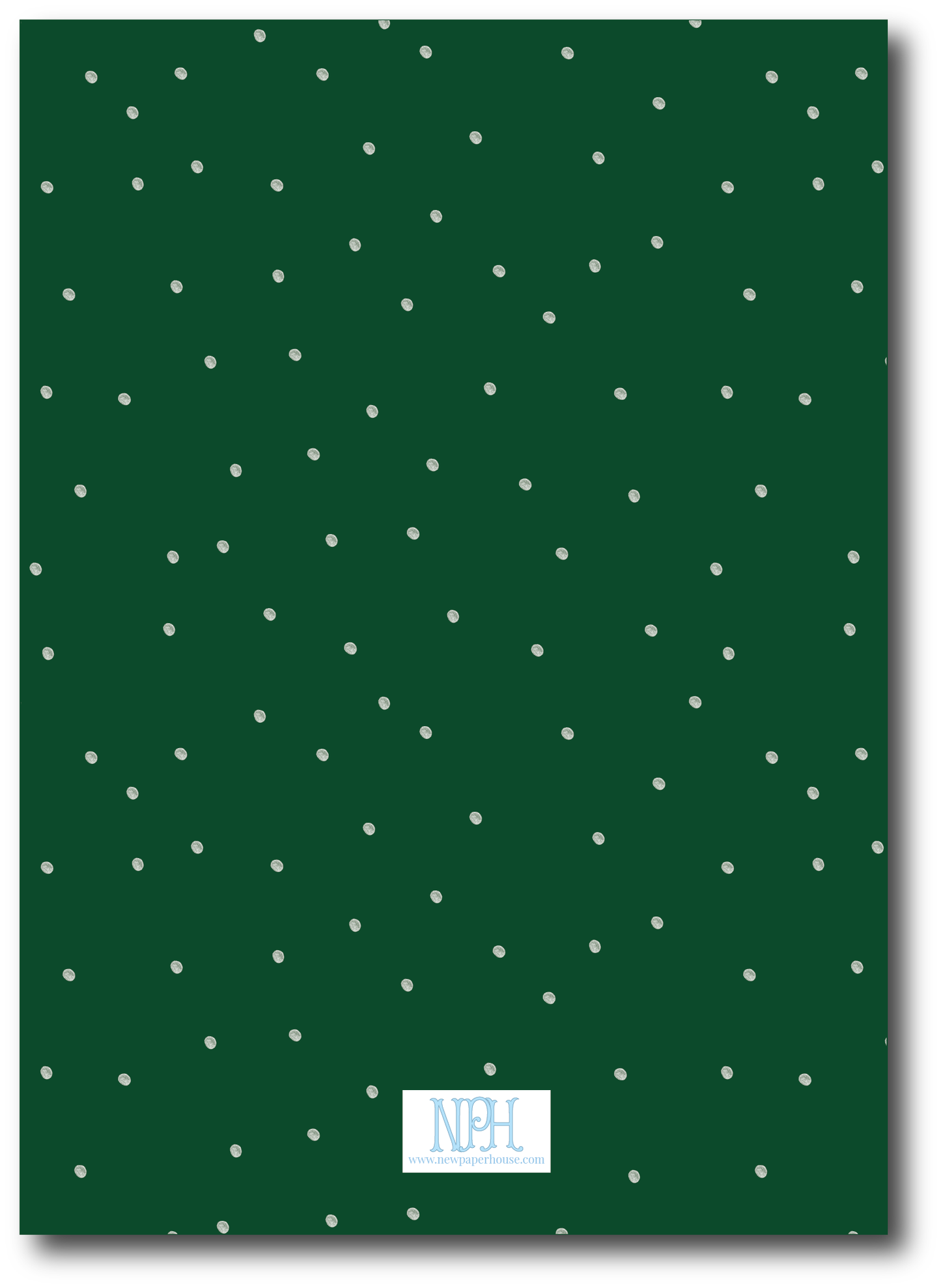 Deep Green Pine Crest Holiday Card