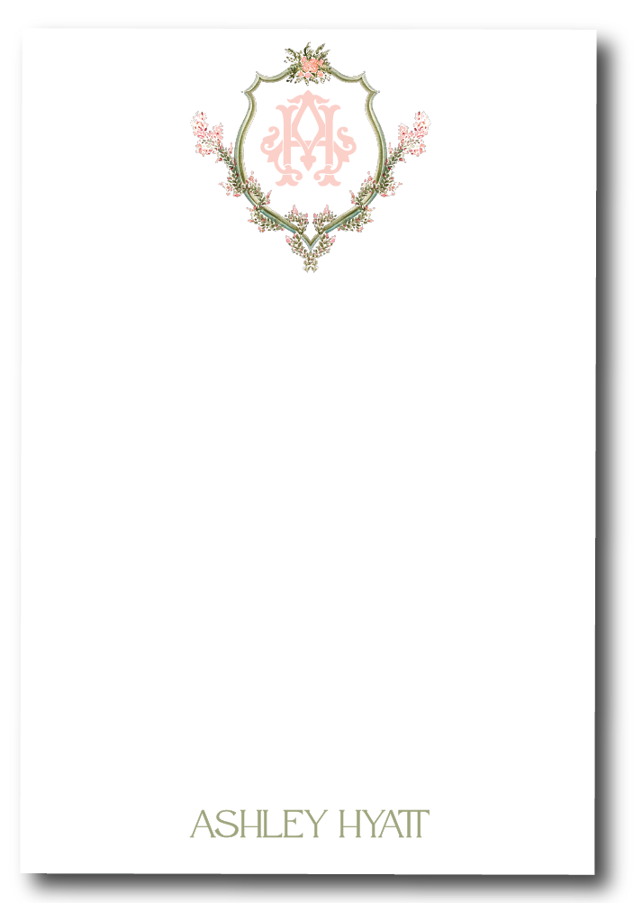 Secret Garden Crest Notepad