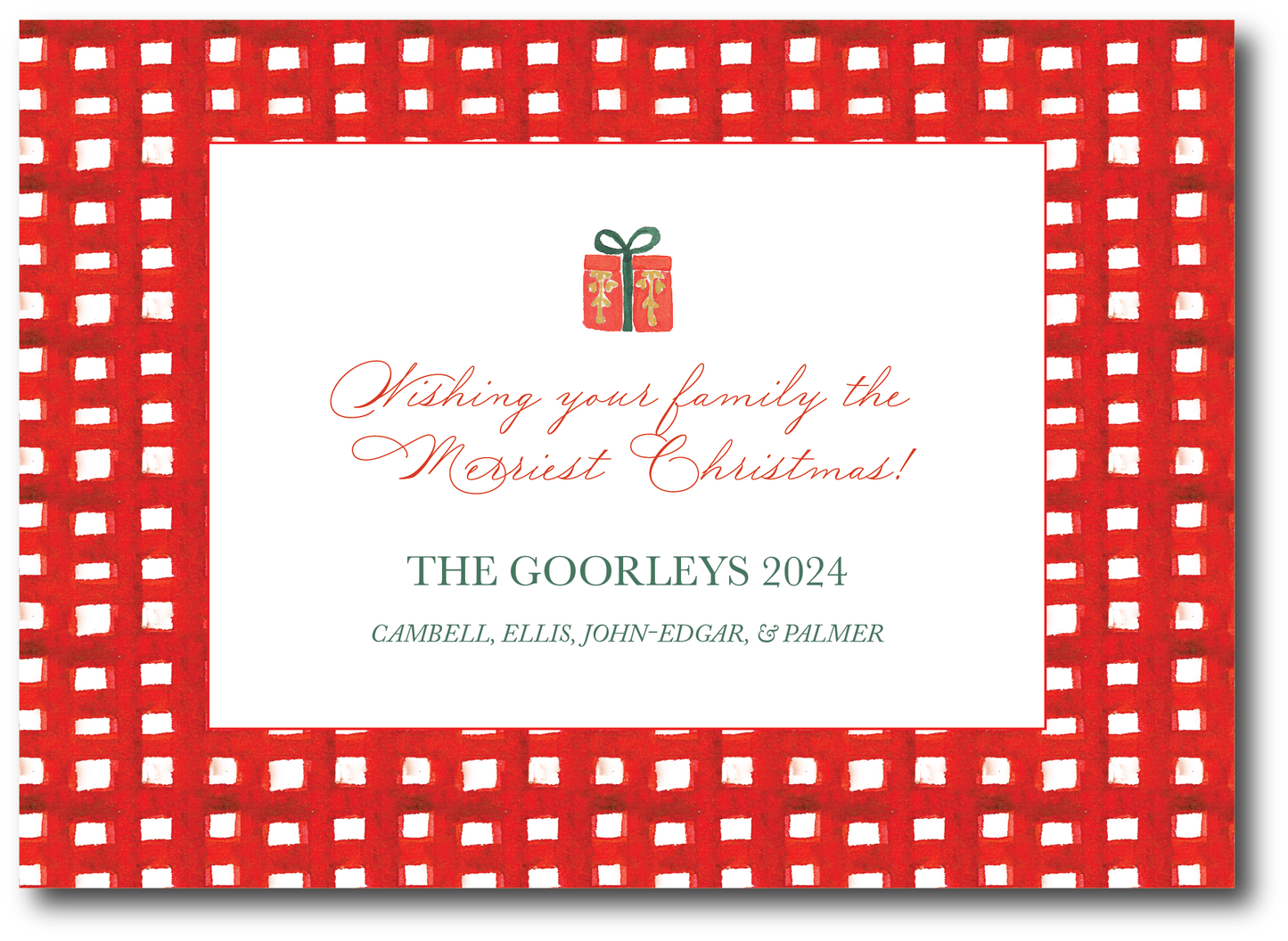 Nutcracker & Mouse Holiday Announcement Card