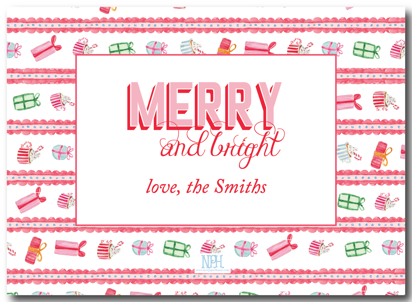 Landscape Colorful Gifts Holiday Card
