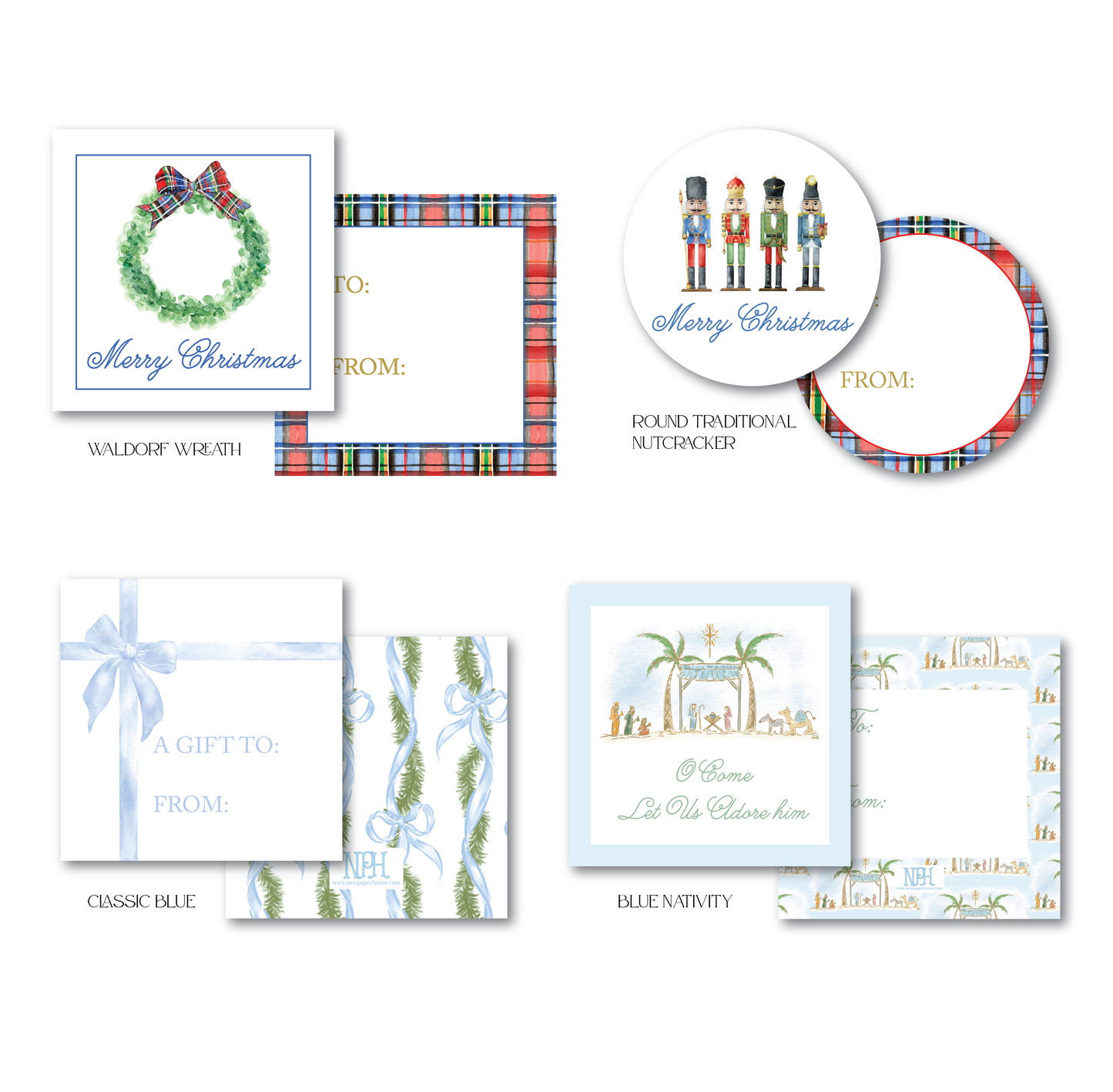 Holiday Tags (Set of 6- Select Your Design)