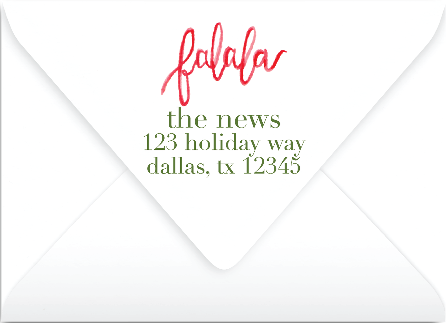 Falala Scallop Holiday Card