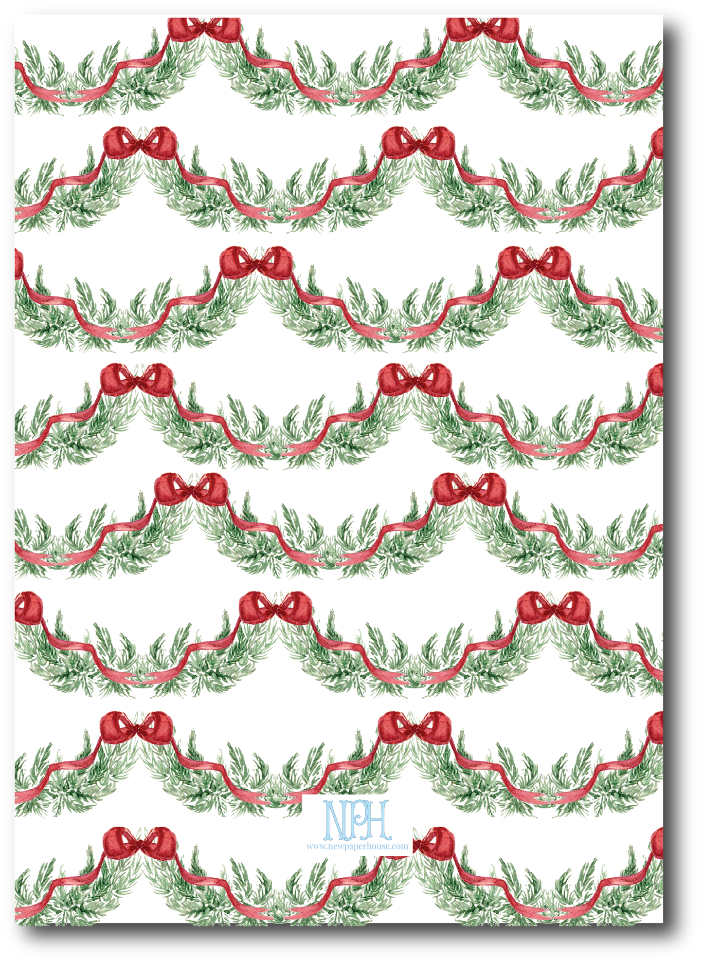 Traditional Garland Holiday Card