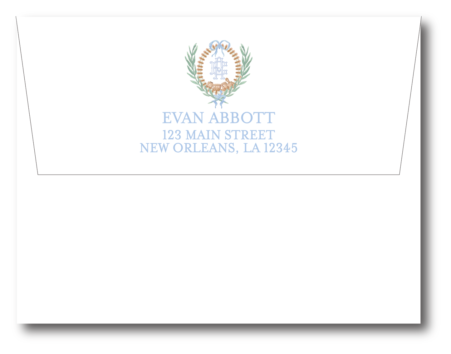 Train Caboose Crest Stationery Set - 2 Options