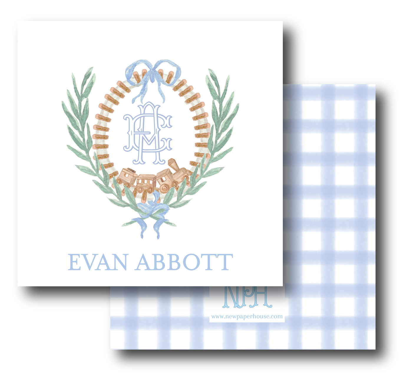 Train Crest Enclosure Card- 2 Options