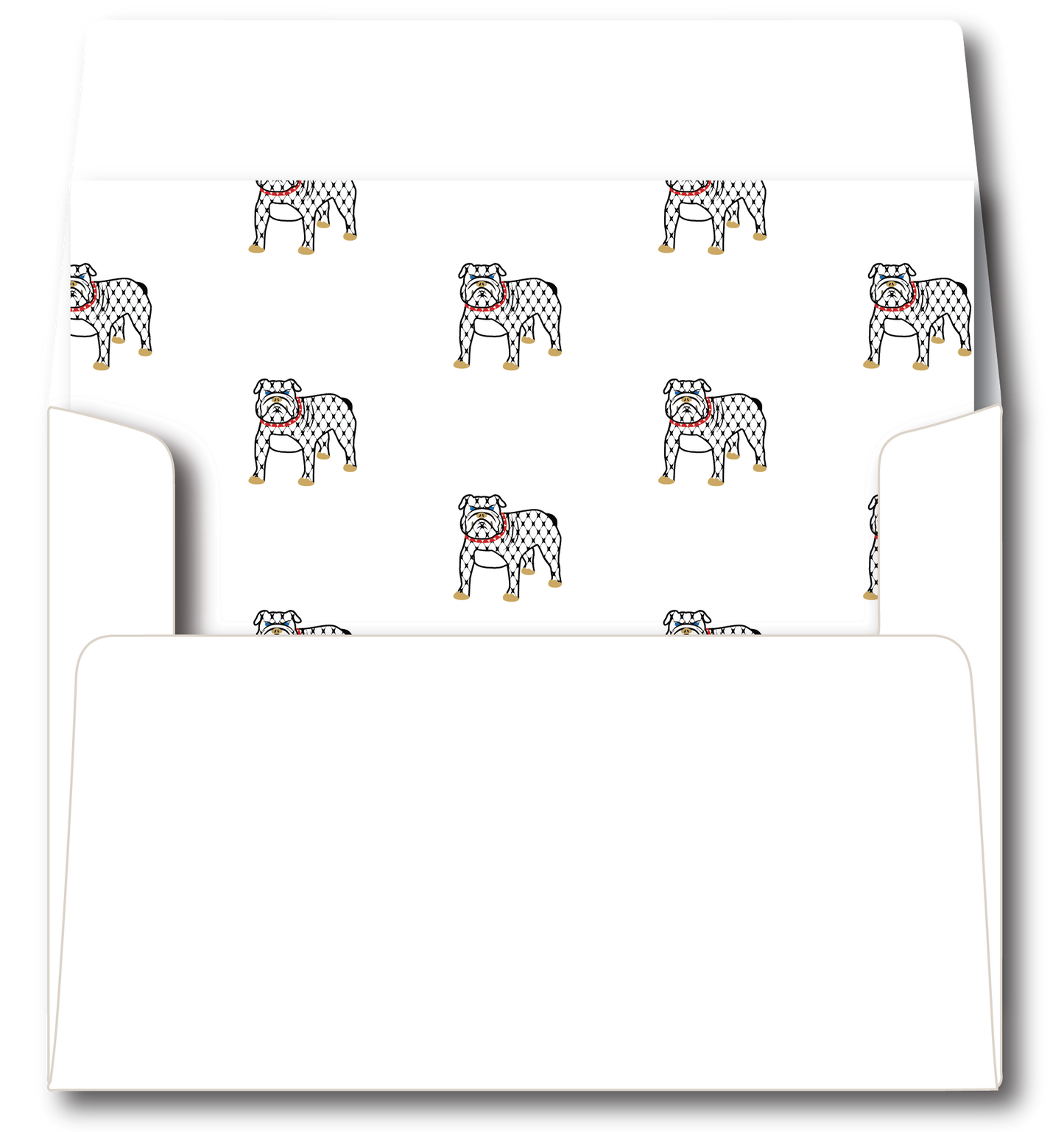 UGA Collegiate Scallop Border Stationery Set