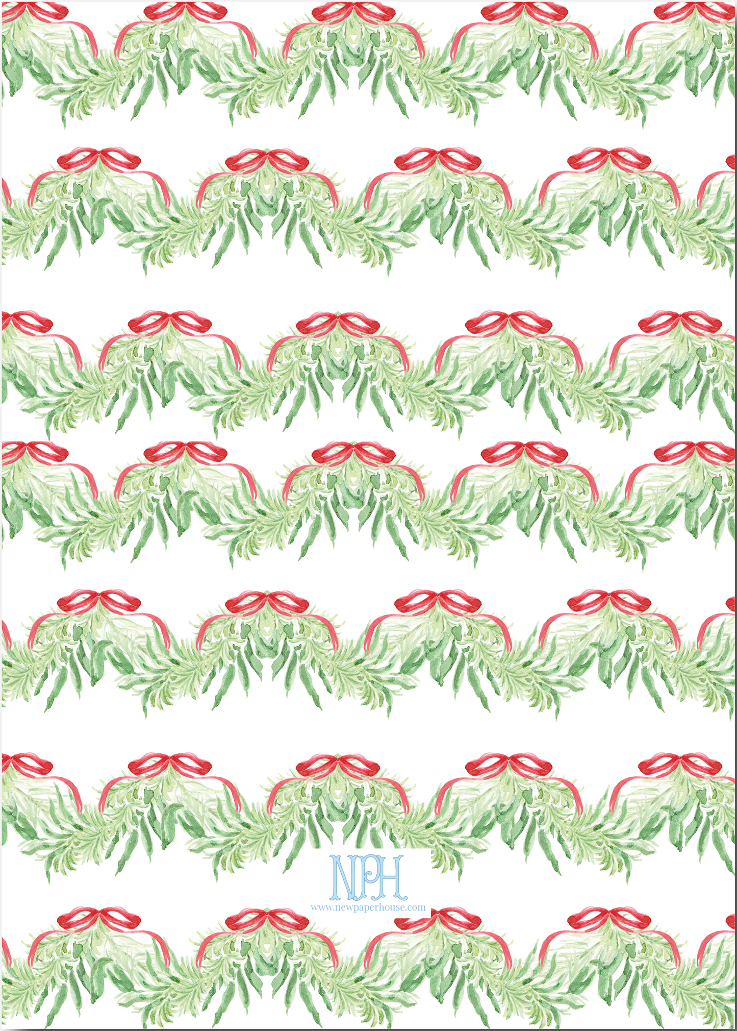 Coastal Garland Holiday Card