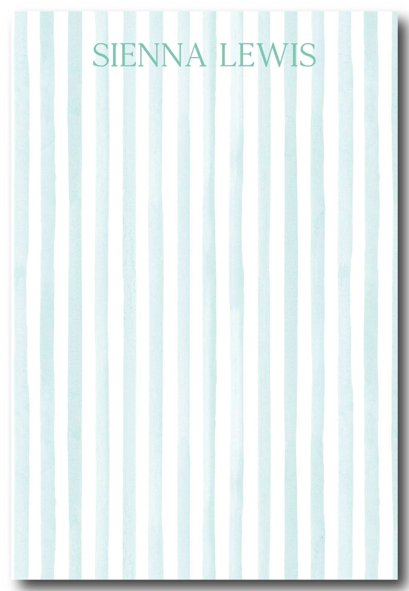 The Watercolor Stripes Collection Notepads - Multiple Colors