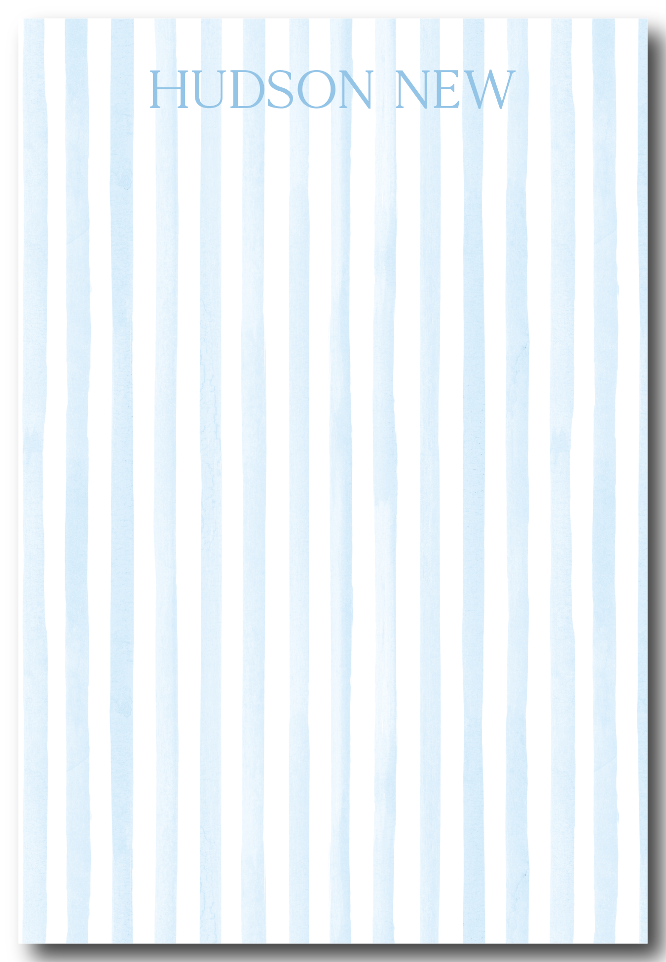 The Watercolor Stripes Collection Notepads - Multiple Colors