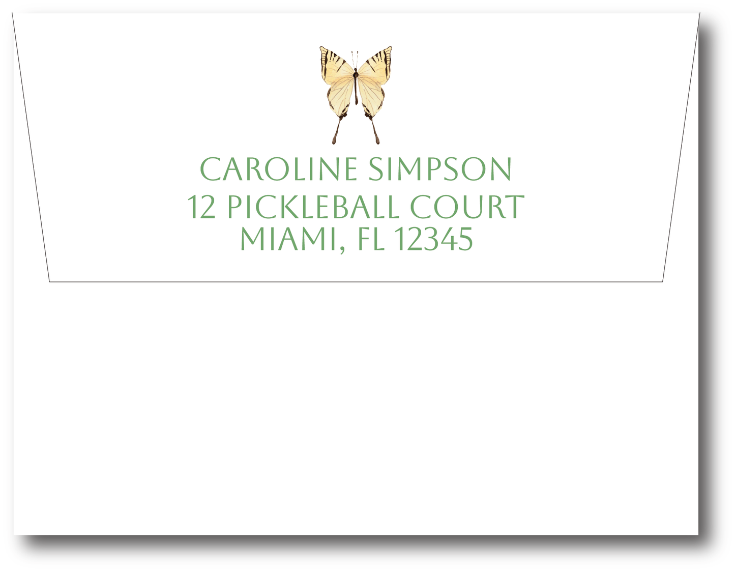 Floral Butterfly Stationery Set