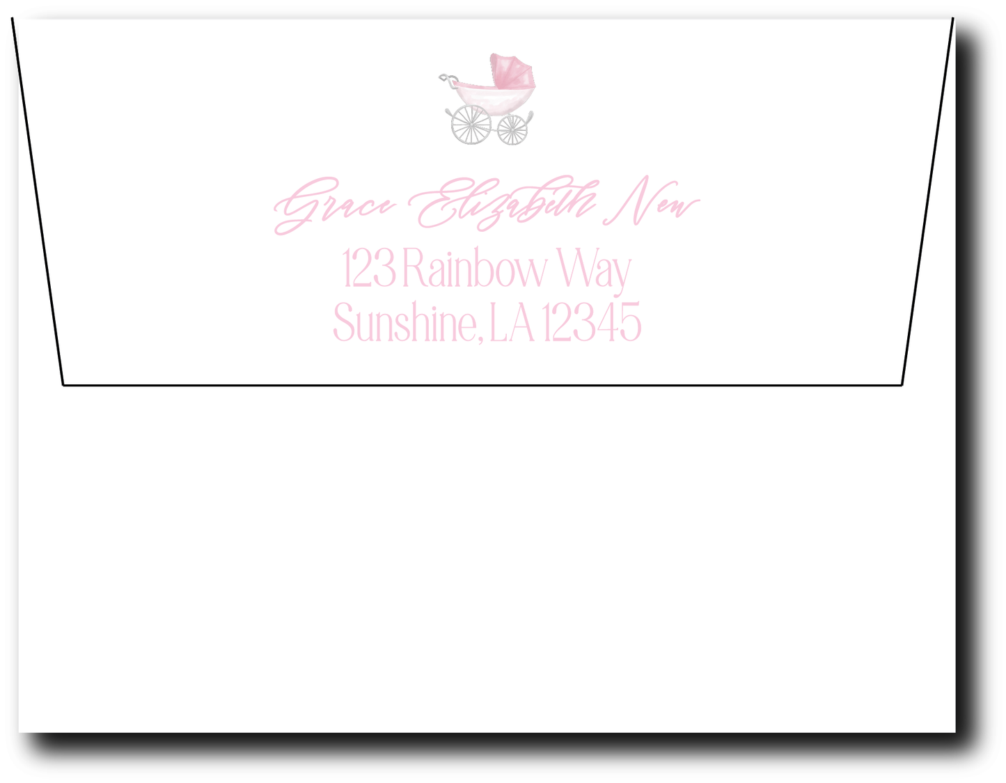 Baby Carriage Stationery Set