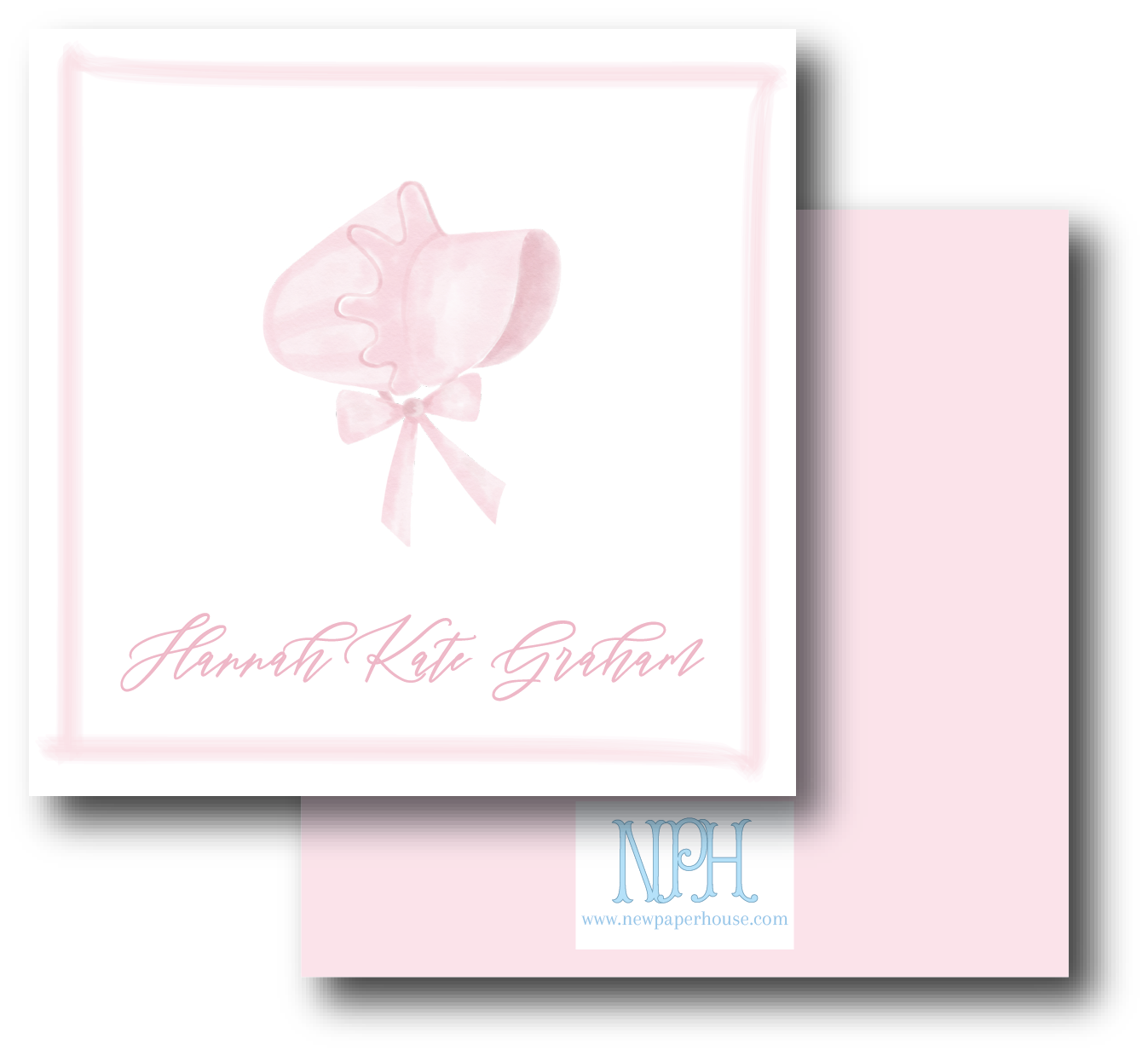 Bonnet Pink Enclosure Card