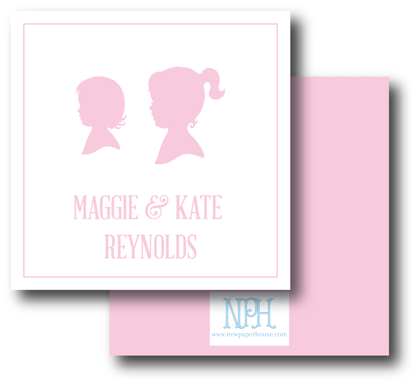 Girl Sibling Enclosure Card