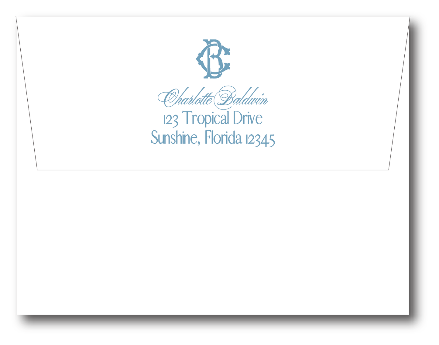 Chic Monogram Stationery Set- Customize Colors