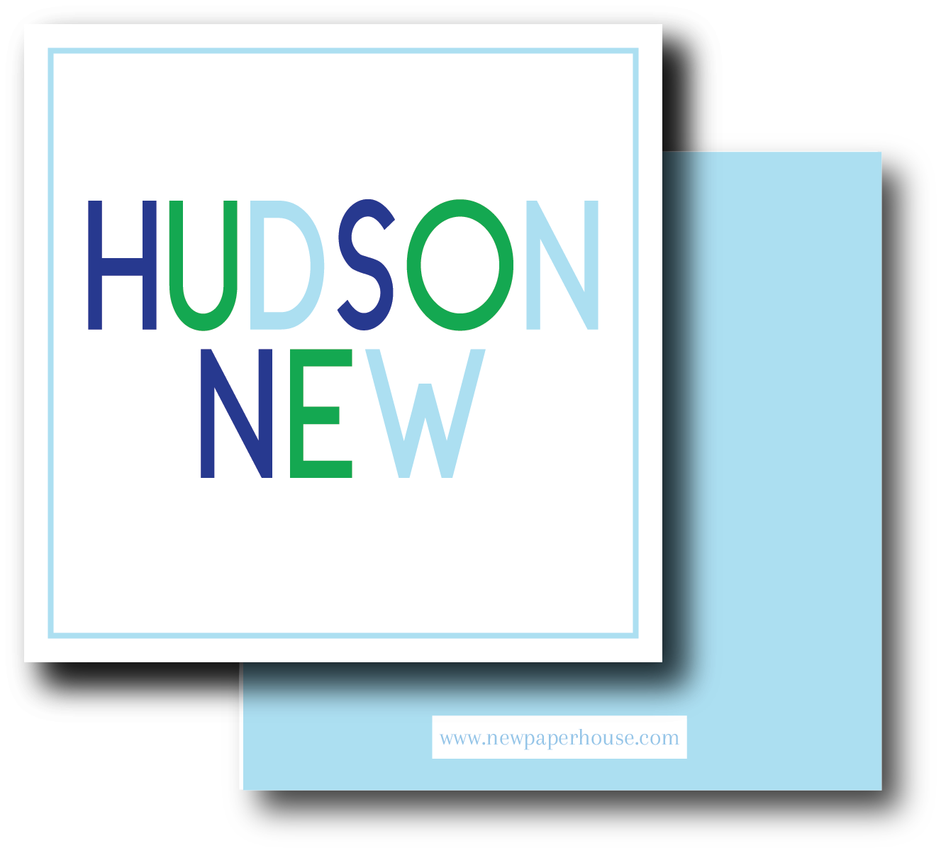 Multi Color Blue Enclosure Card- 2 options