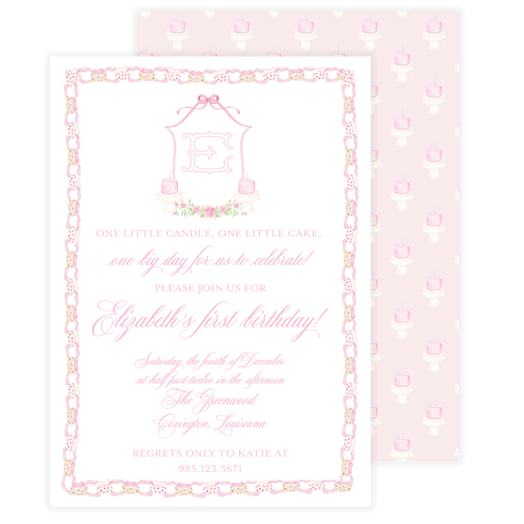 Vintage Celebration Birthday Invitation