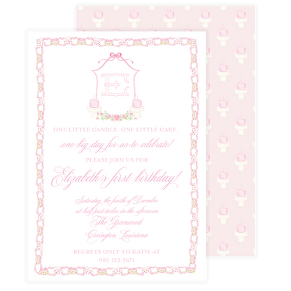Vintage Celebration Birthday Invitation