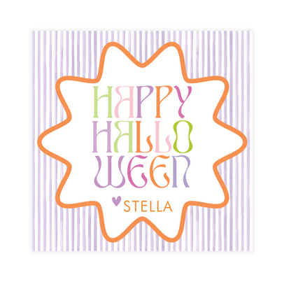 Retro Happy Halloween Enclosure Card