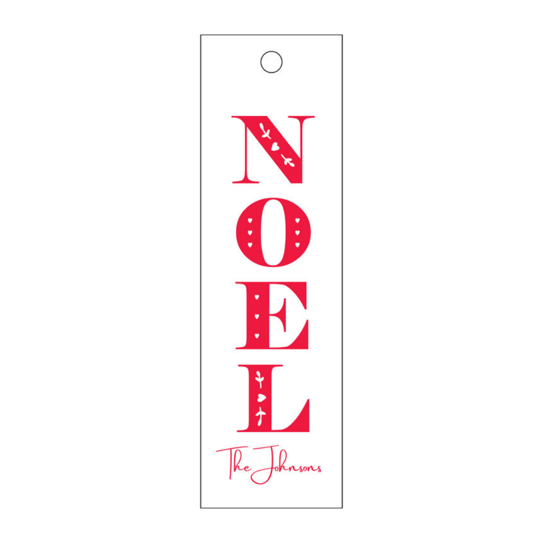 Noel Long Letterpress/Foil Holiday Tags