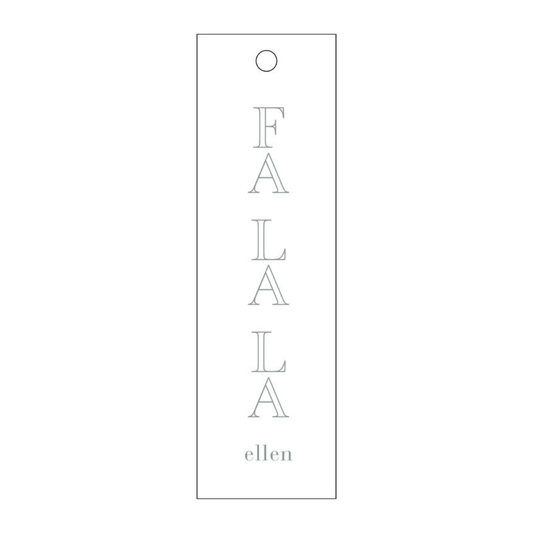 Falala Long Letterpress/Foil Holiday Tags