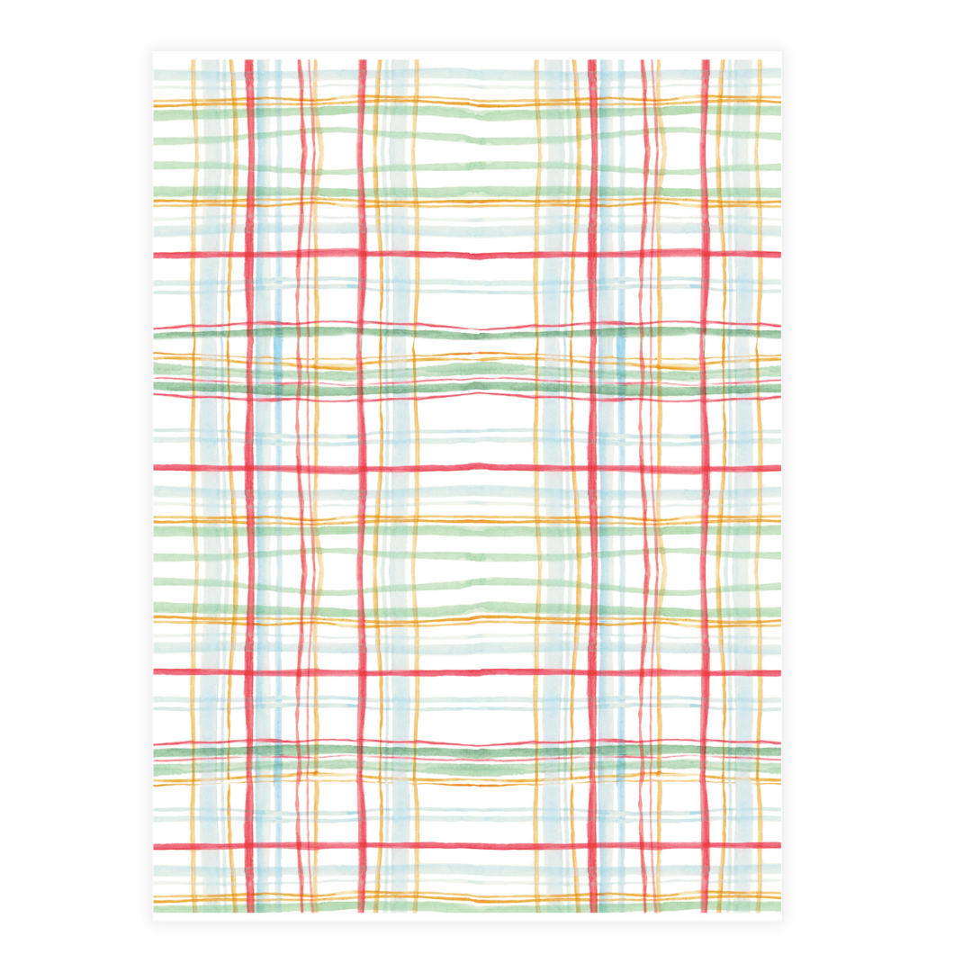 Holiday Plaid Bow Card