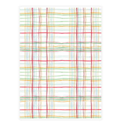 Holiday Plaid Bow Card