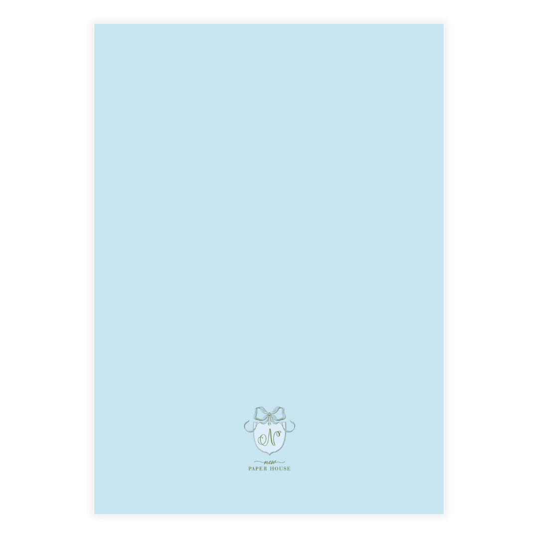 Citrus Blues Garland Holiday Card