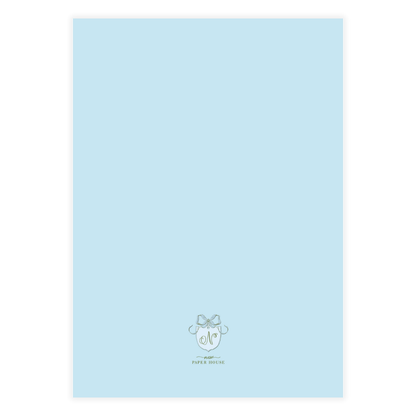 Citrus Blues Garland Holiday Card