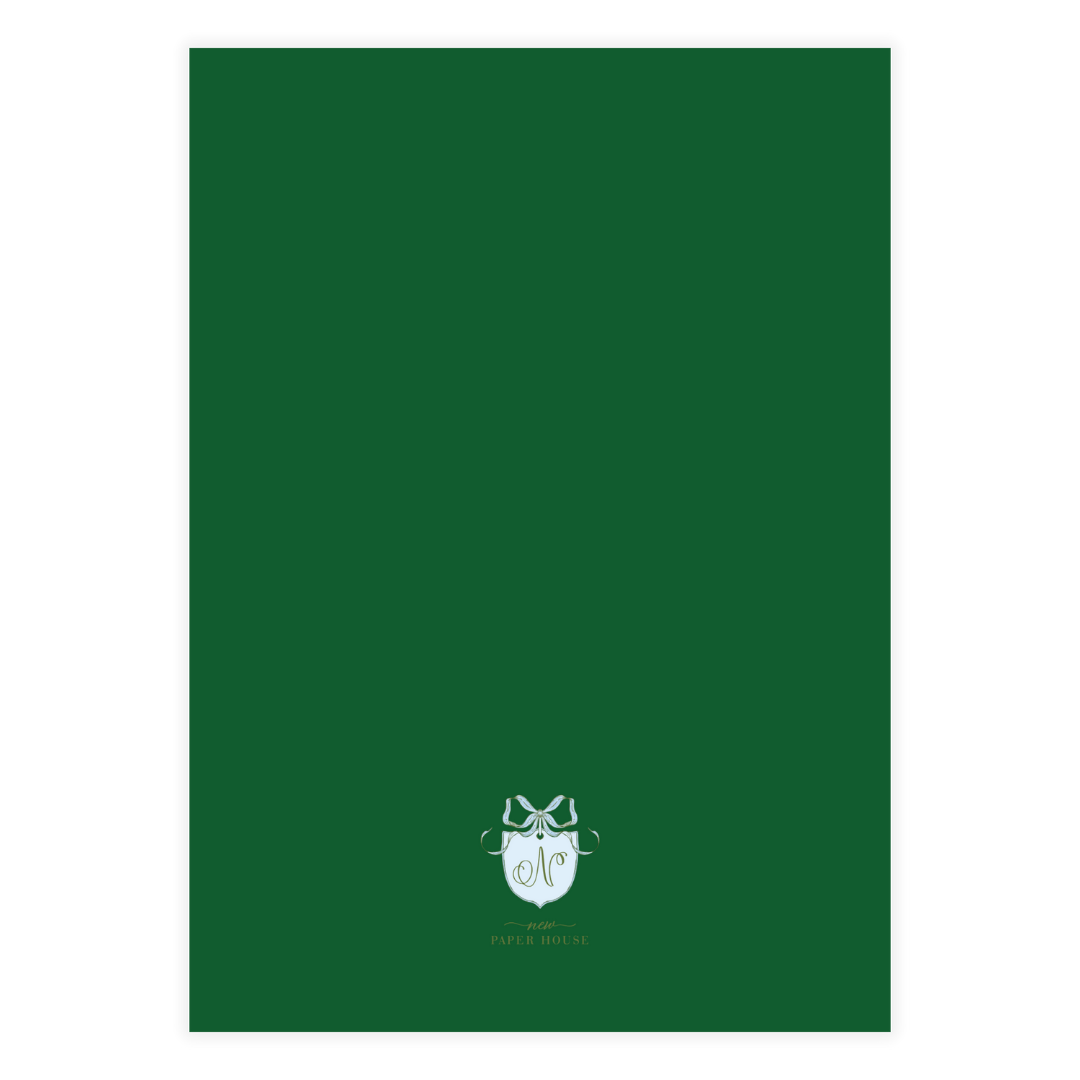 Dainty Green Frame Holiday Card