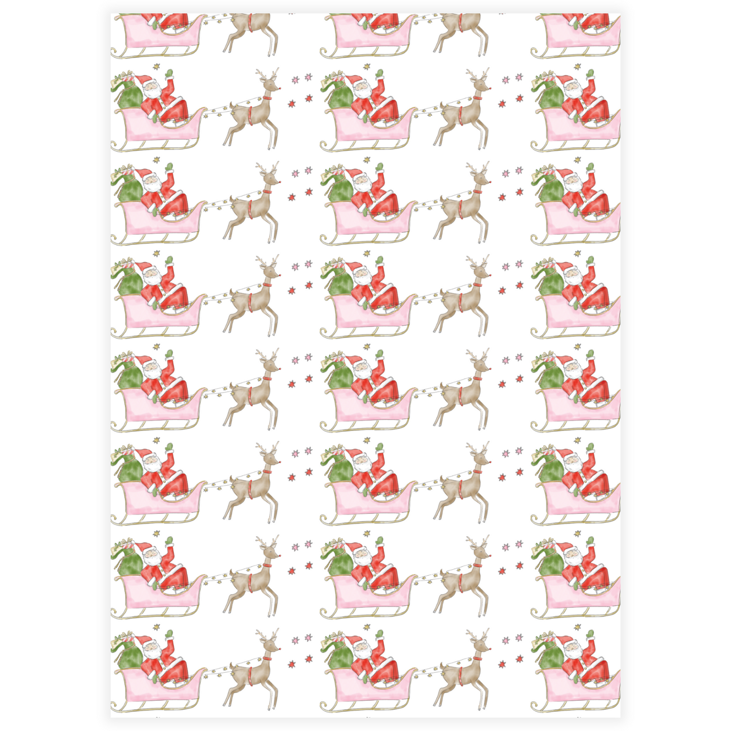 Dear Santa Sleigh Pink Letter