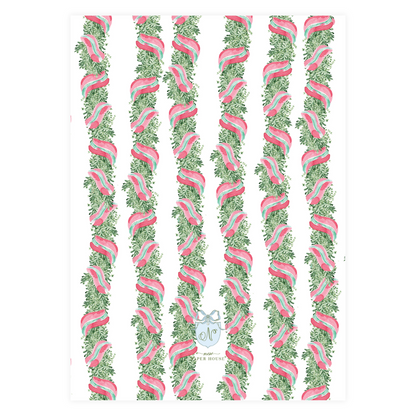 Christmas Intertwined Garland Holiday Card