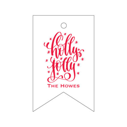 Holly Jolly Letterpress/Foil Holiday Tags
