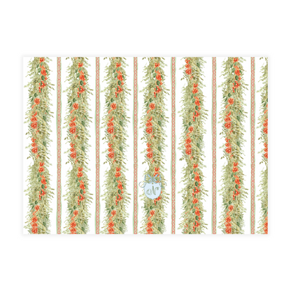 Citrus Plaid Border Holiday Card