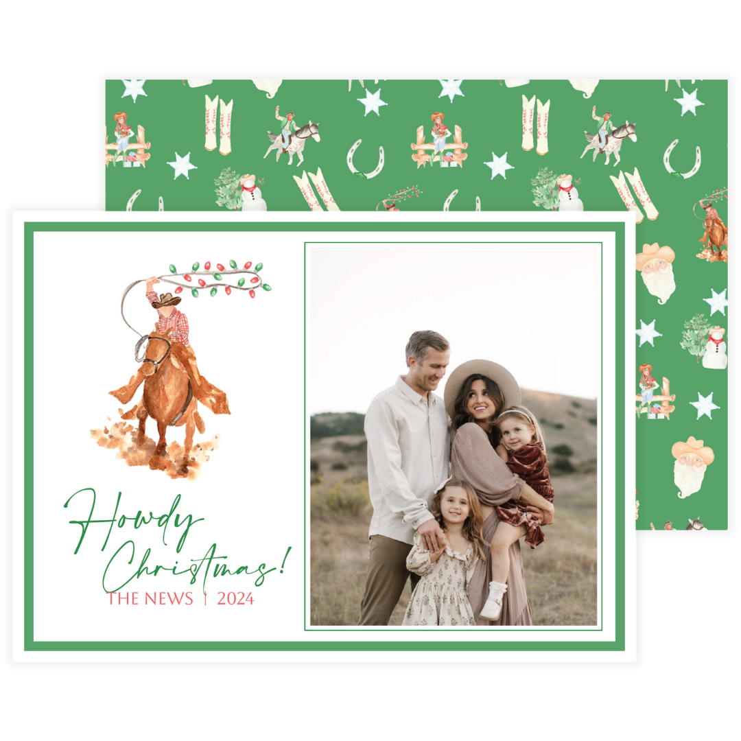 Cowboy Lasso Holiday Card