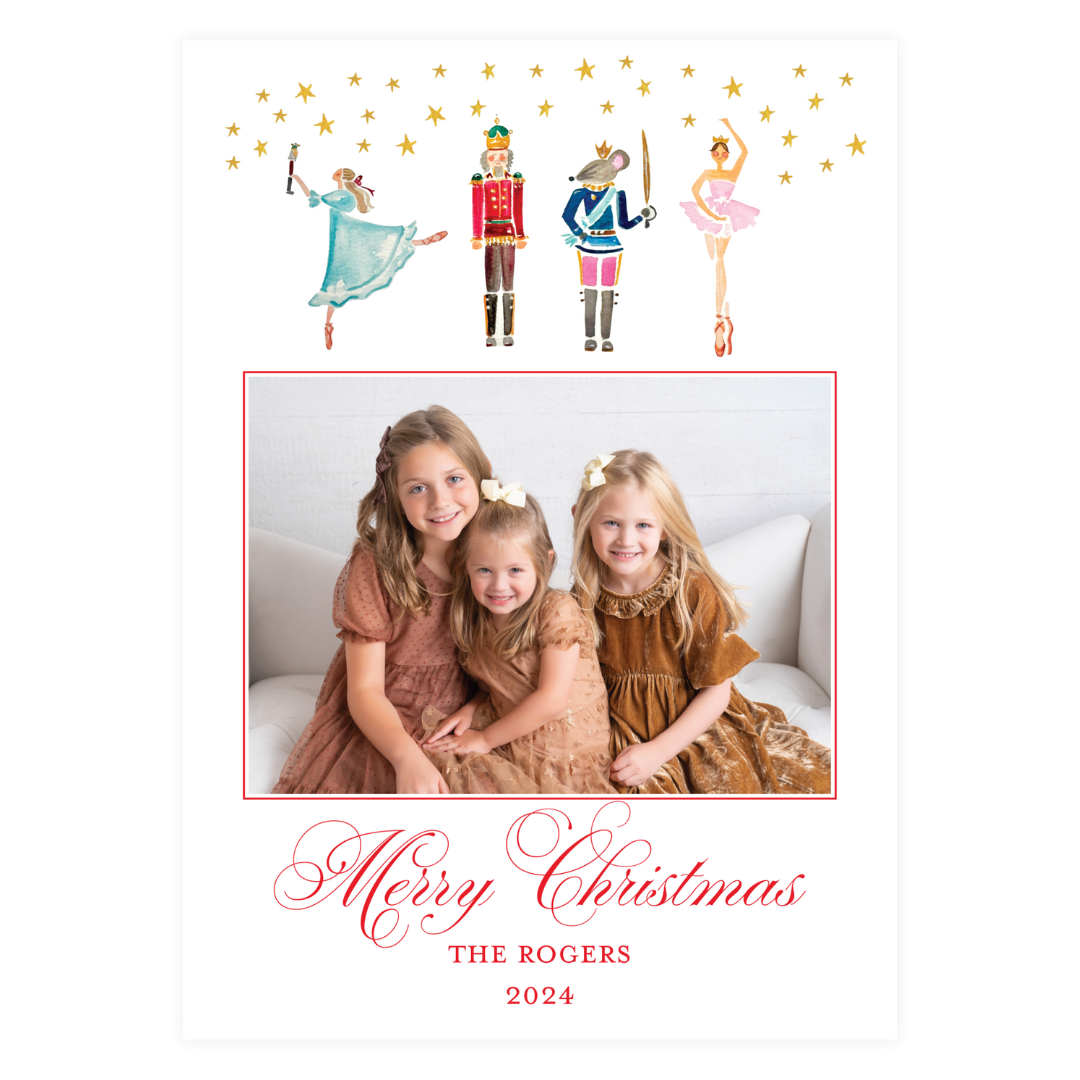 Nutcracker with Stars Holiday Card