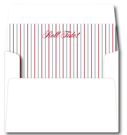 Univ Of Alabama Collegiate Scallop Border Stationery Set