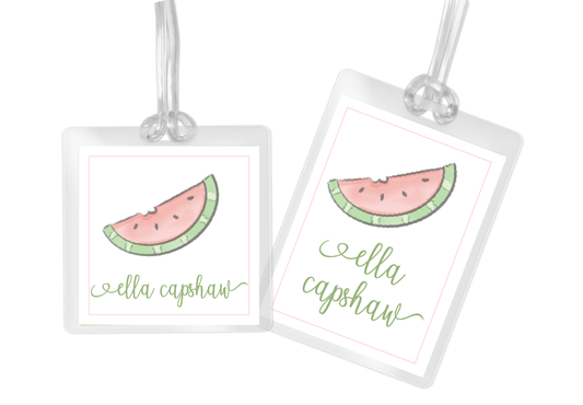Watermelon Bag Tag