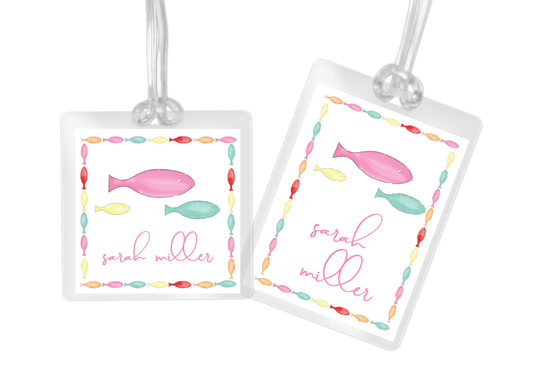 Colorful Fish Bag Tag