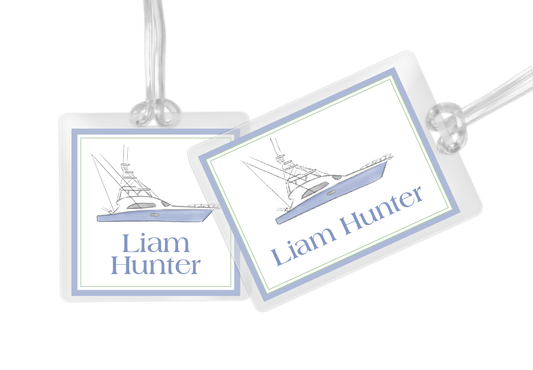 Fishing Boat Bag Tag