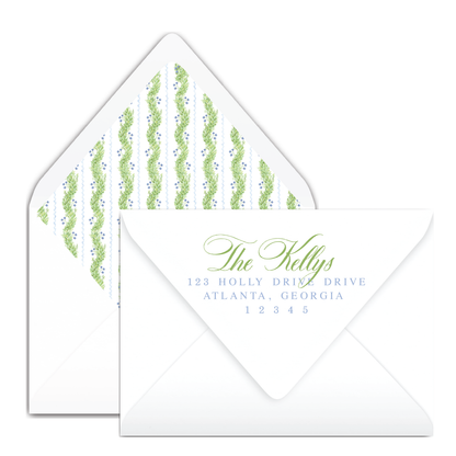 Berry Garland Holiday Card