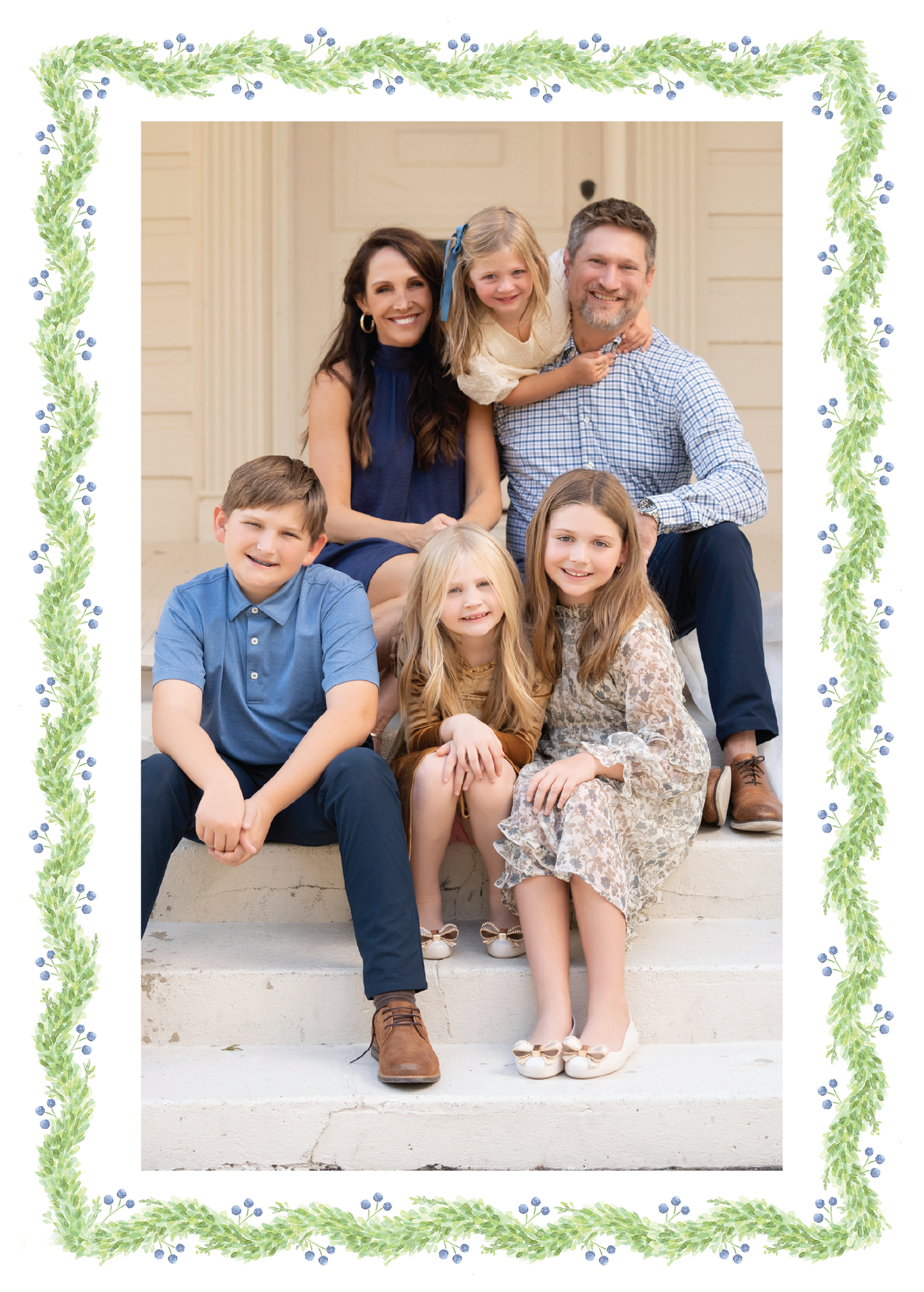 Berry Garland Holiday Card