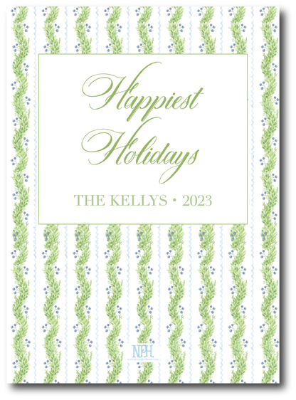 Berry Garland Holiday Card